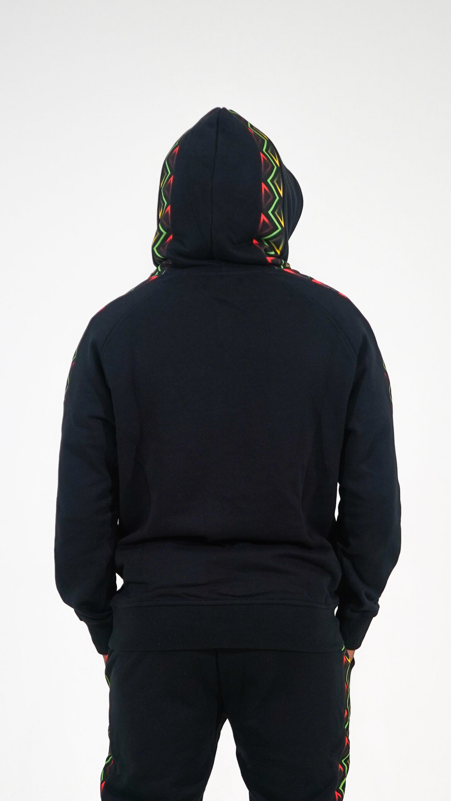 'Pride of Africa' Tracksuit Hoodie - Black