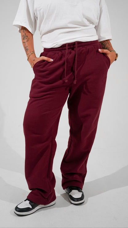 Essence Tracksuit Bottoms - Rouge
