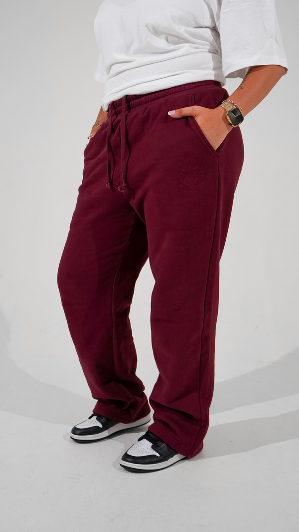 Essence Tracksuit Bottoms - Rouge