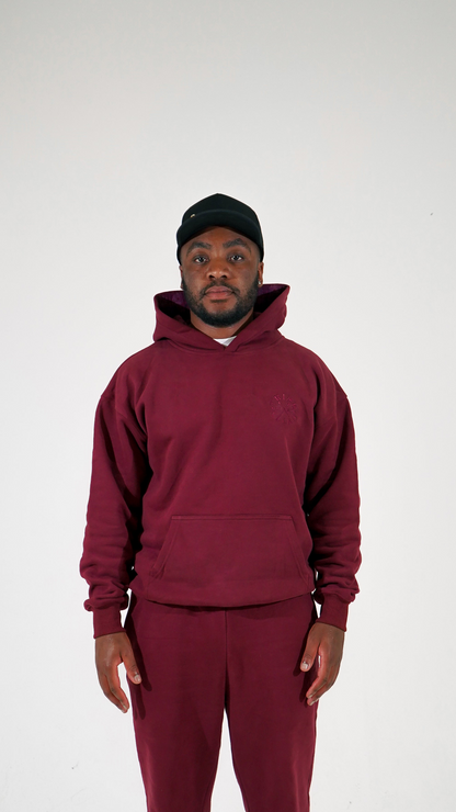 Essence Tracksuit Hoodie - Rouge