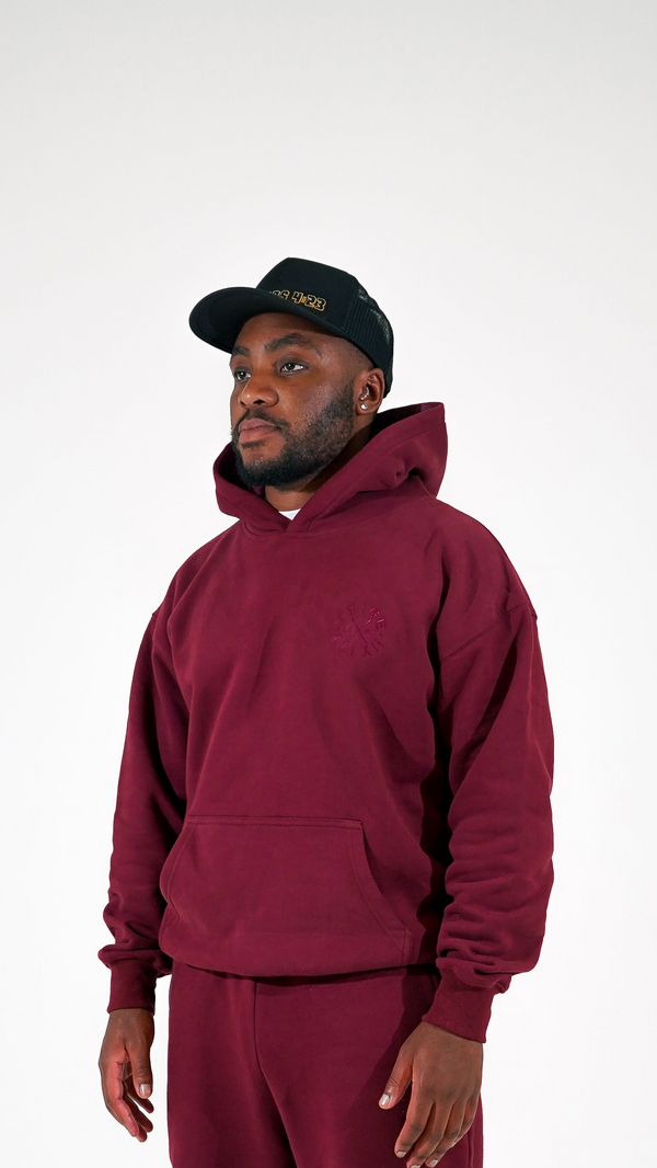 Essence Tracksuit Hoodie - Rouge