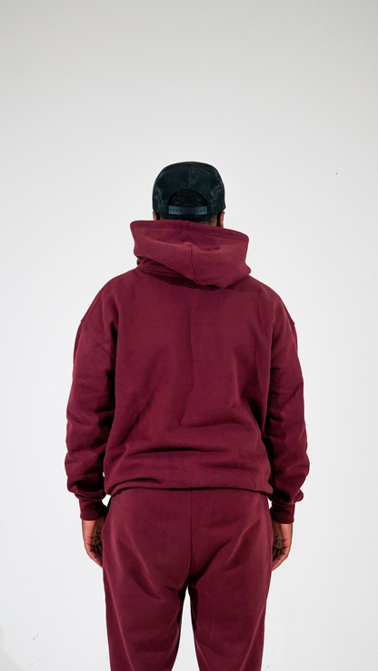 Essence Tracksuit Hoodie - Rouge