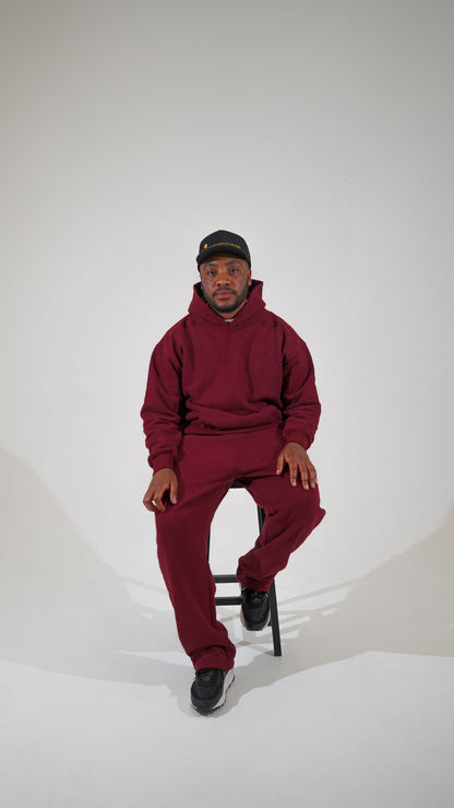 Essence Tracksuit Hoodie - Rouge